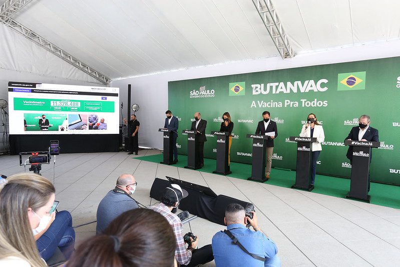 SP COMEÇA A PRODUZIR O PRIMEIRO LOTE DE 18 MILHÕES DE DOSES DA BUTANVAC, A VACINA COM PRODUÇÃO TOTALMENTE NACIONAL CONTRA A COVID-19
